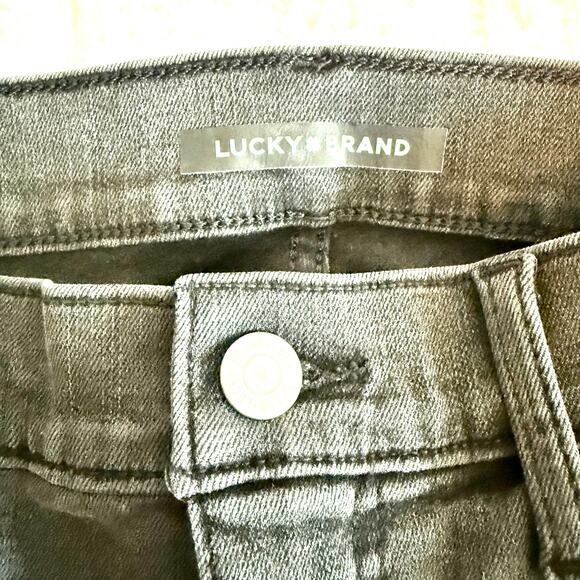 Lucky Brand Womens Size 2 Black Stretchy Boot Cut Jeans Casual Fitted Med Wash - Picture 3 of 8